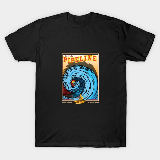 BANZAI PIPELINE T-Shirt by Larry Butterworth